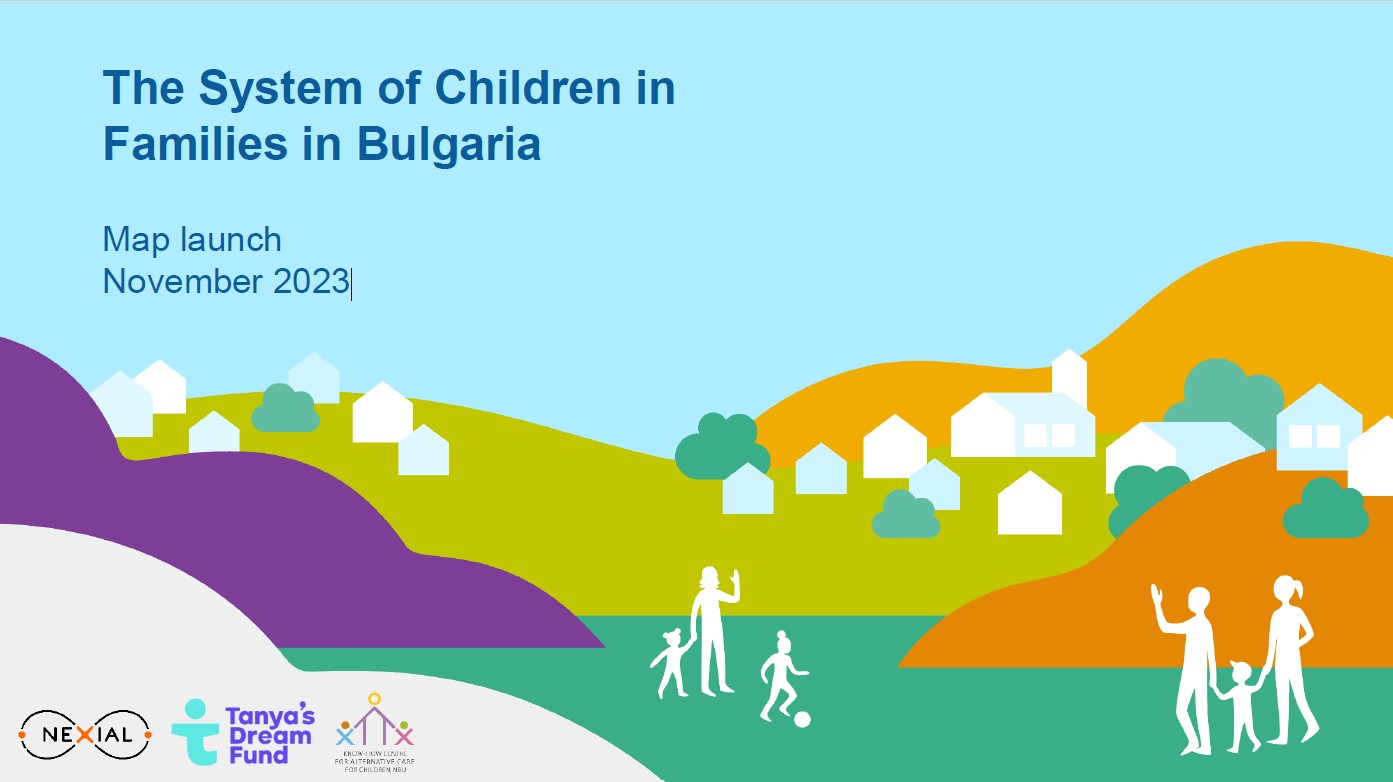 System of children in families map title